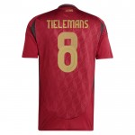 Günstige Fußballtrikots Belgien Tielemans 8 Heimtrikot EURO 2024 Kurzarm